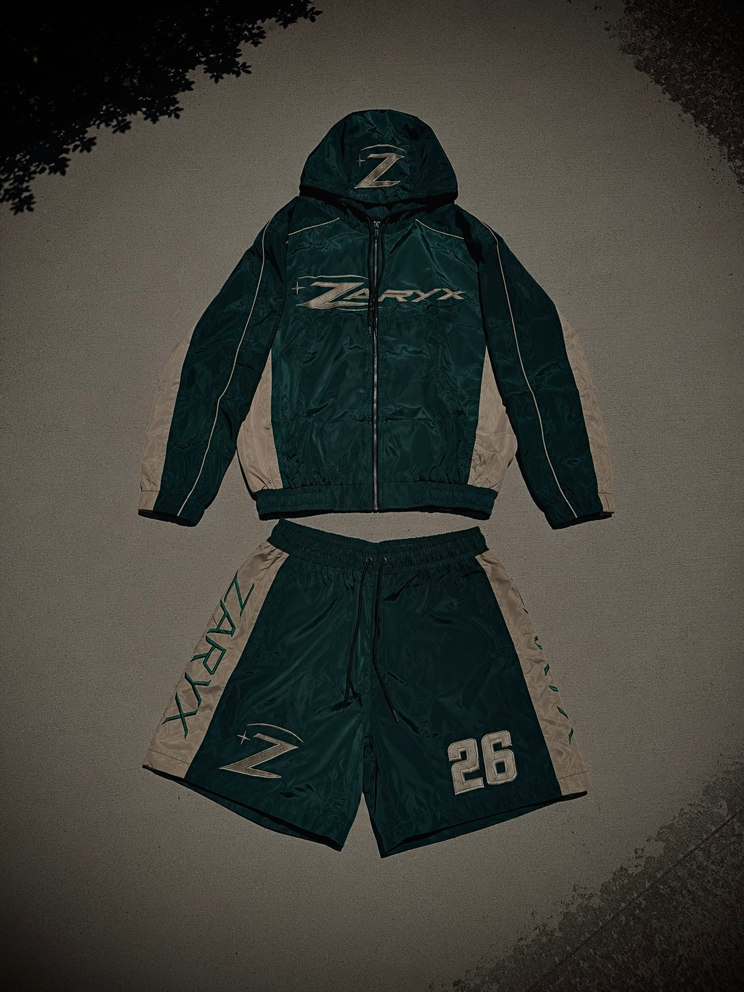 ZARYX Nylon Windbreaker Set