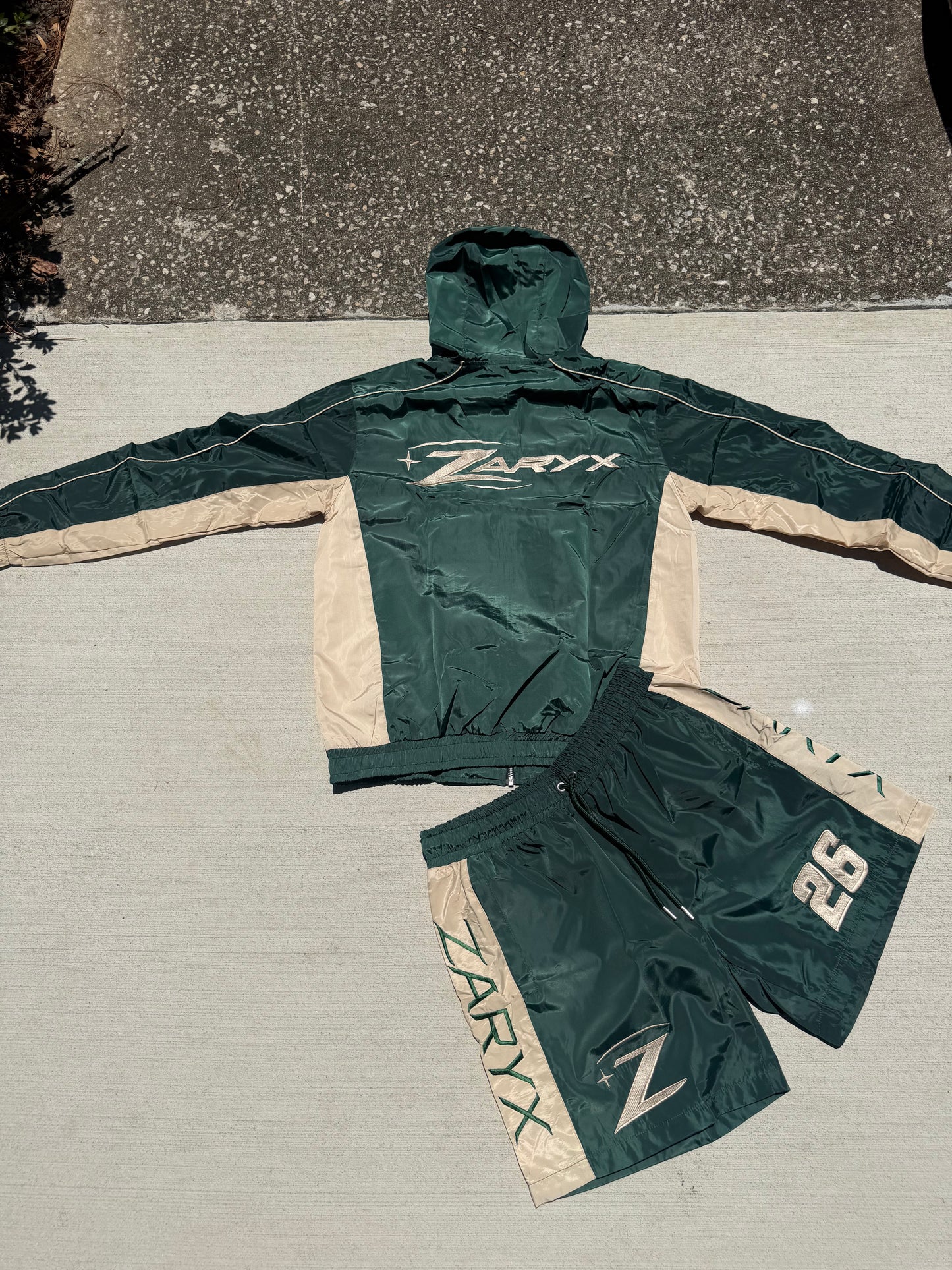 ZARYX Nylon Windbreaker Set