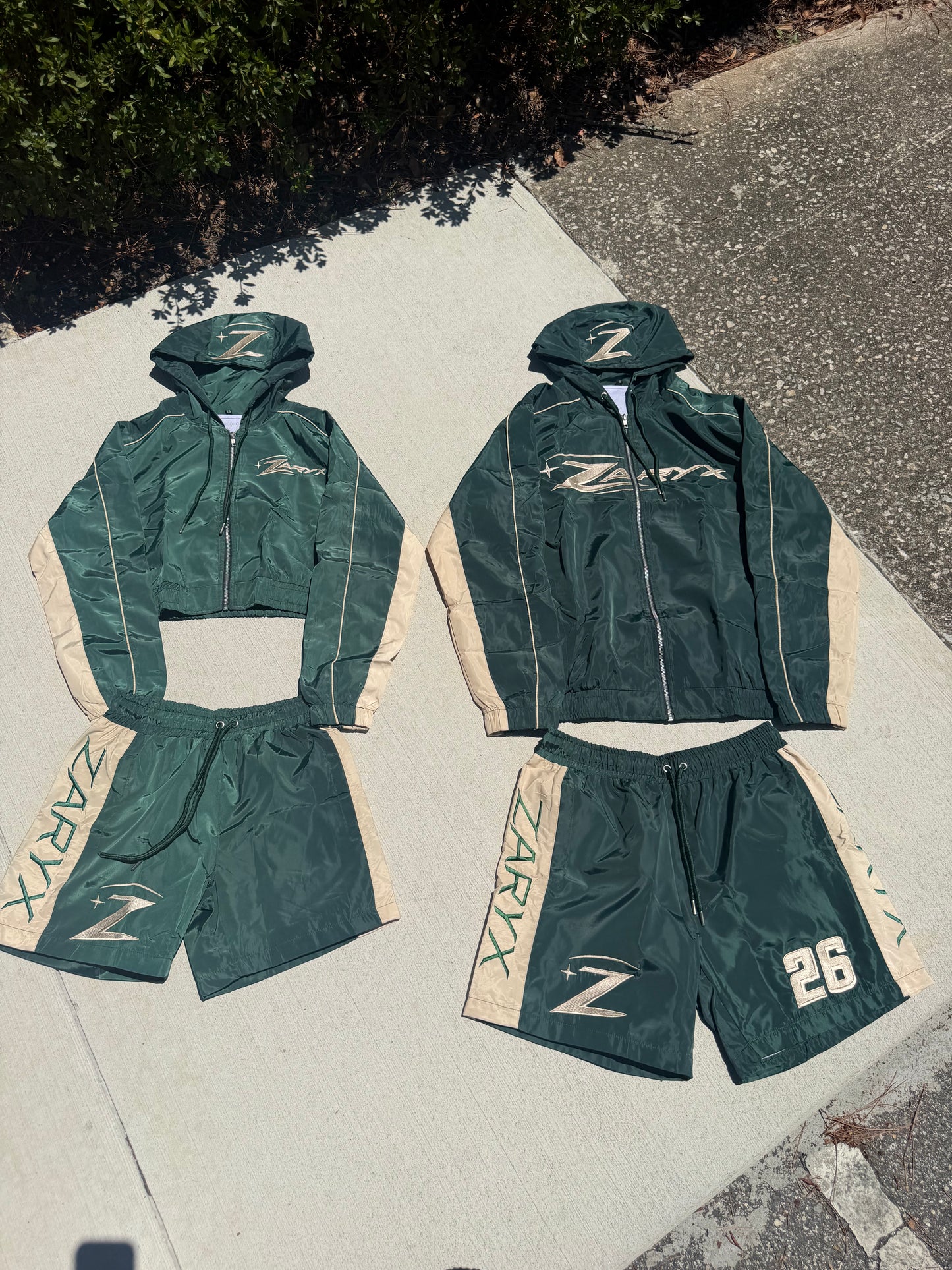 ZARYX Nylon Windbreaker Set